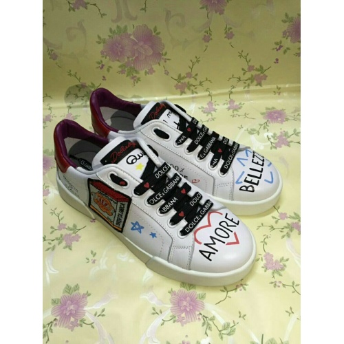 Replica Dolce & Gabbana D&G Casual Shoes For Women #929898 $82.00 USD for Wholesale