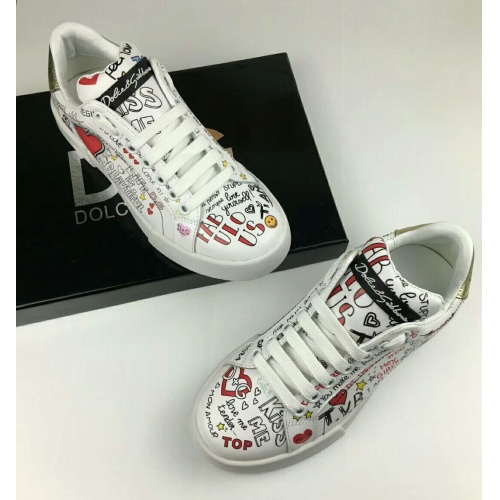 Replica Dolce & Gabbana D&G Casual Shoes For Women #929911 $85.00 USD for Wholesale