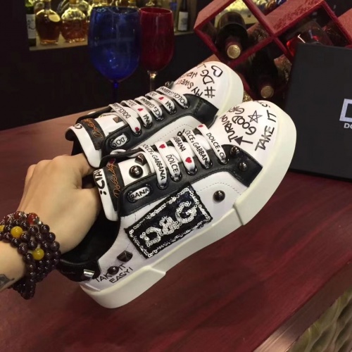 Replica Dolce & Gabbana D&G Casual Shoes For Women #929919 $88.00 USD for Wholesale
