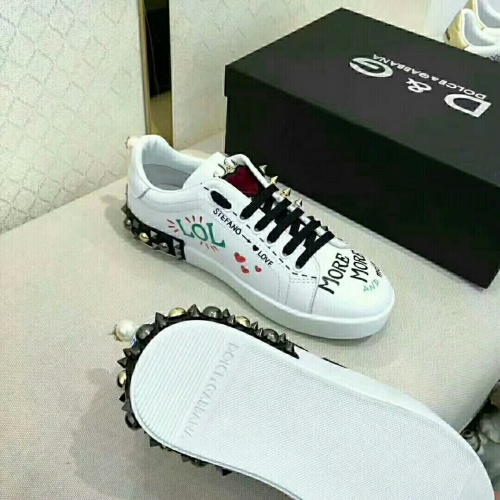 Replica Dolce & Gabbana D&G Casual Shoes For Women #929926 $92.00 USD for Wholesale