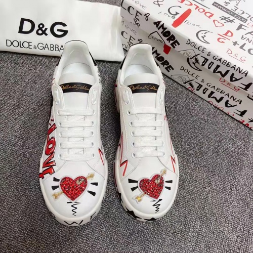 Replica Dolce & Gabbana D&G Casual Shoes For Women #929928 $96.00 USD for Wholesale