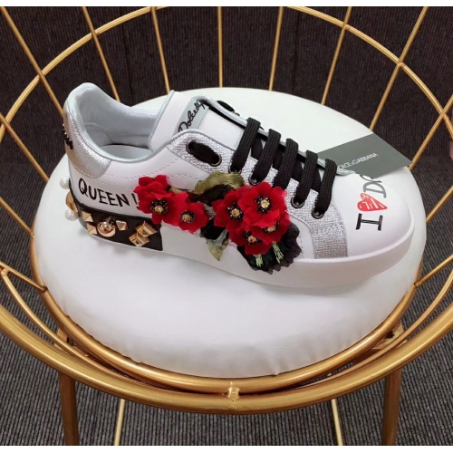 Replica Dolce & Gabbana D&G Casual Shoes For Women #929941 $100.00 USD for Wholesale