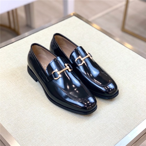 Ferragamo Salvatore FS Leather Shoes For Men #930083