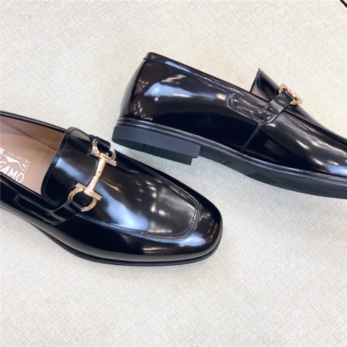 Replica Salvatore Ferragamo Leather Shoes For Men #930083 $150.00 USD for Wholesale