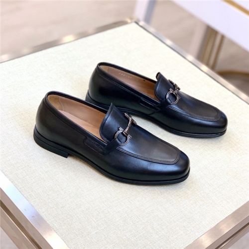 Ferragamo Salvatore FS Leather Shoes For Men #930084