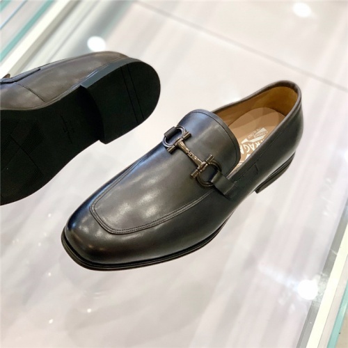 Replica Salvatore Ferragamo Leather Shoes For Men #930087 $150.00 USD for Wholesale