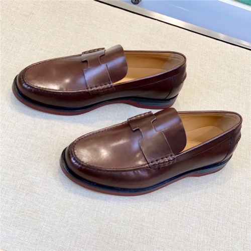 Replica Hermes Leather Shoes For Men #930094 $160.00 USD for Wholesale