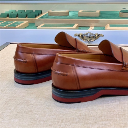 Replica Hermes Leather Shoes For Men #930095 $160.00 USD for Wholesale