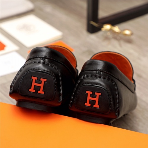 Replica Hermes Leather Shoes For Men #930102 $64.00 USD for Wholesale