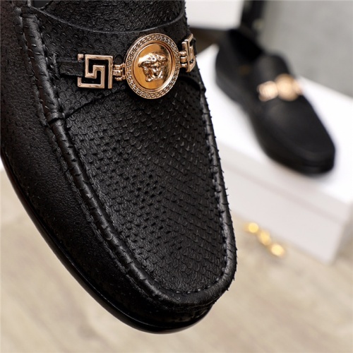 Replica Versace Leather Shoes For Men #930124 $98.00 USD for Wholesale