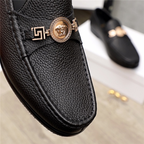 Replica Versace Leather Shoes For Men #930127 $98.00 USD for Wholesale
