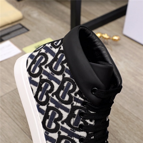Replica Burberry High Tops Shoes For Men #930148 $80.00 USD for Wholesale
