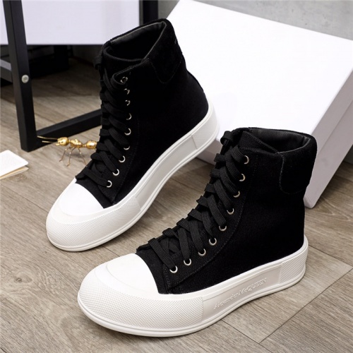 Alexander McQueen High Tops Shoes For Men #930152 $82.00 USD, Wholesale Replica Alexander McQueen High Tops Shoes