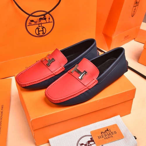 Hermes Leather Shoes For Men #930197 $80.00 USD, Wholesale Replica Hermes Leather Shoes