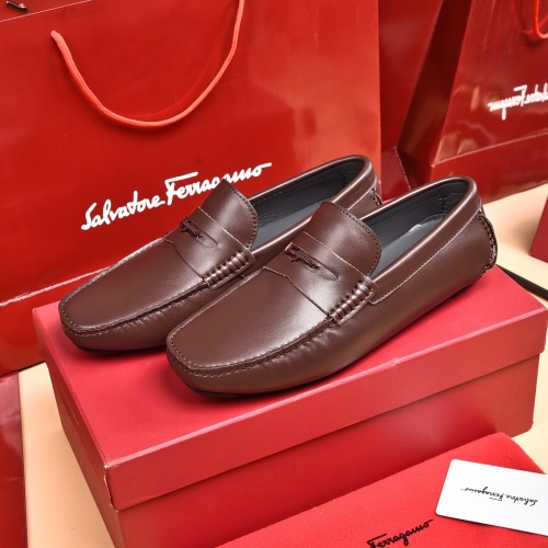 Salvatore Ferragamo Leather Shoes For Men #930199 $80.00 USD, Wholesale Replica Salvatore Ferragamo Leather Shoes