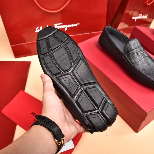 Replica Salvatore Ferragamo Leather Shoes For Men #930200 $80.00 USD for Wholesale