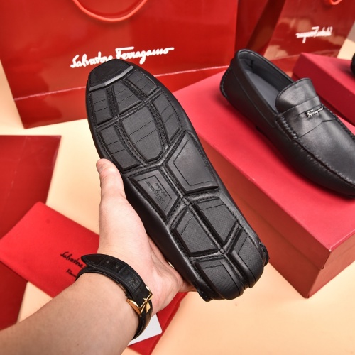 Replica Salvatore Ferragamo Leather Shoes For Men #930201 $80.00 USD for Wholesale