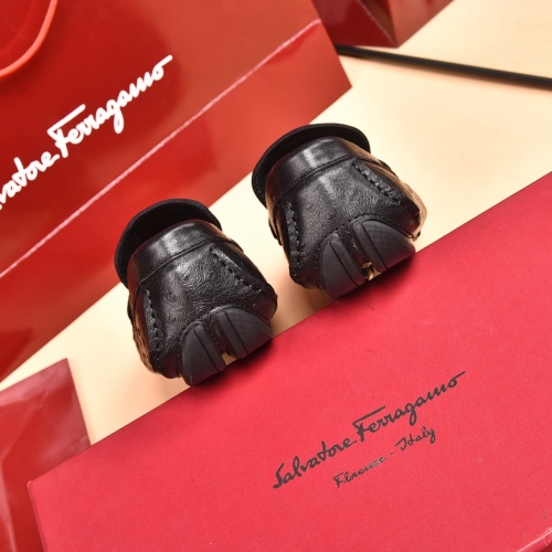Replica Salvatore Ferragamo Leather Shoes For Men #930206 $80.00 USD for Wholesale