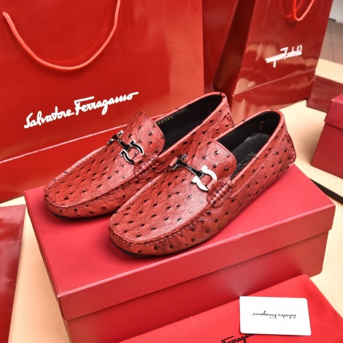 Ferragamo Salvatore FS Leather Shoes For Men #930207