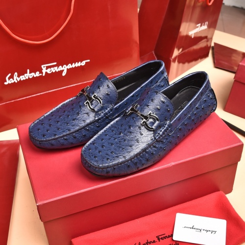 Ferragamo Salvatore FS Leather Shoes For Men #930208