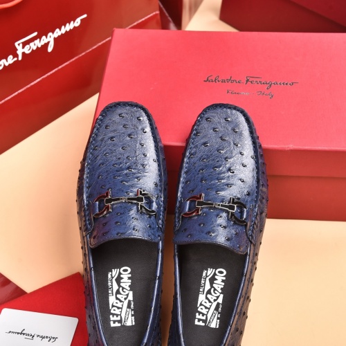 Replica Salvatore Ferragamo Leather Shoes For Men #930208 $80.00 USD for Wholesale