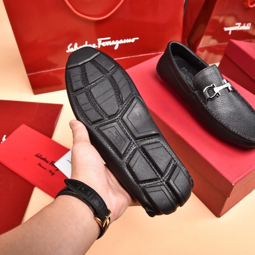 Replica Salvatore Ferragamo Leather Shoes For Men #930209 $80.00 USD for Wholesale