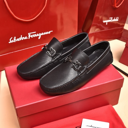 Salvatore Ferragamo Leather Shoes For Men #930211 $80.00 USD, Wholesale Replica Salvatore Ferragamo Leather Shoes