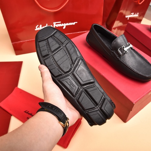 Replica Salvatore Ferragamo Leather Shoes For Men #930211 $80.00 USD for Wholesale