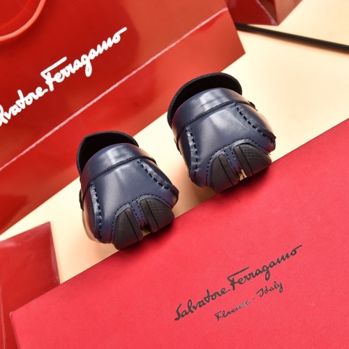 Replica Salvatore Ferragamo Leather Shoes For Men #930212 $80.00 USD for Wholesale