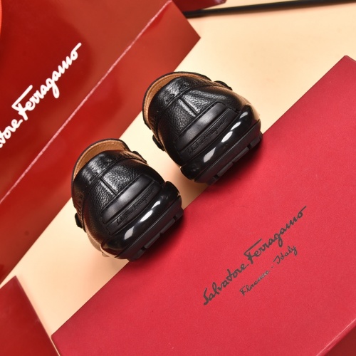 Replica Salvatore Ferragamo Leather Shoes For Men #930214 $92.00 USD for Wholesale