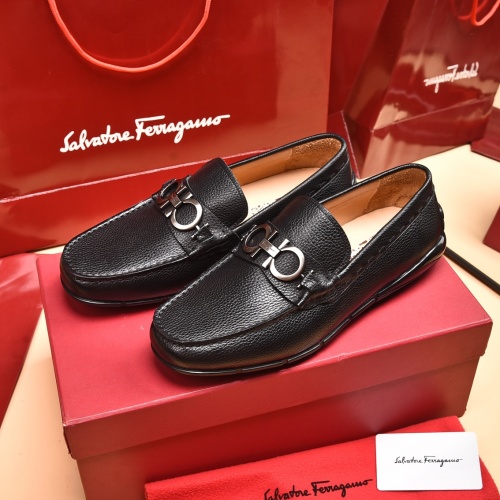Ferragamo Salvatore FS Leather Shoes For Men #930223