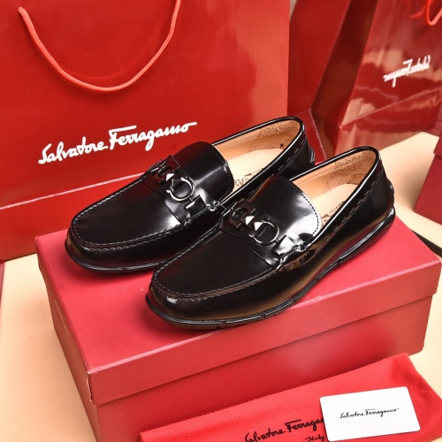 Ferragamo Salvatore FS Leather Shoes For Men #930225