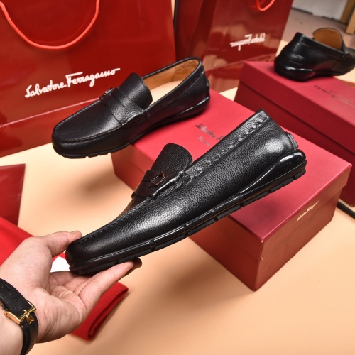 Replica Salvatore Ferragamo Leather Shoes For Men #930226 $92.00 USD for Wholesale
