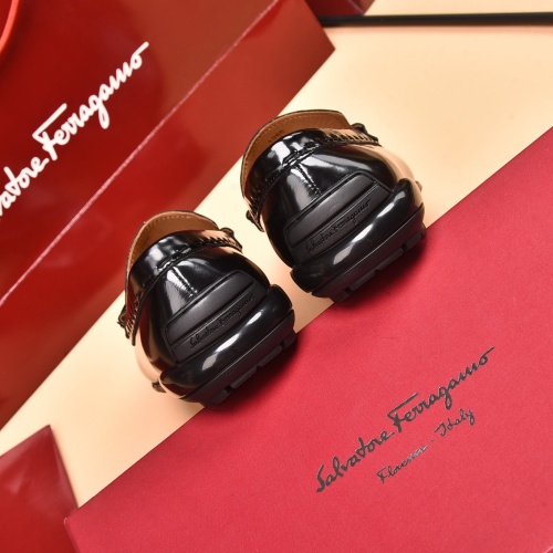 Replica Salvatore Ferragamo Leather Shoes For Men #930227 $92.00 USD for Wholesale