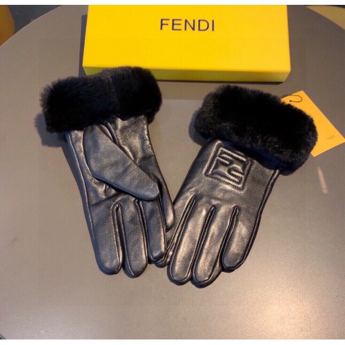 Replica Fendi Gloves For Women #930642 $56.00 USD for Wholesale