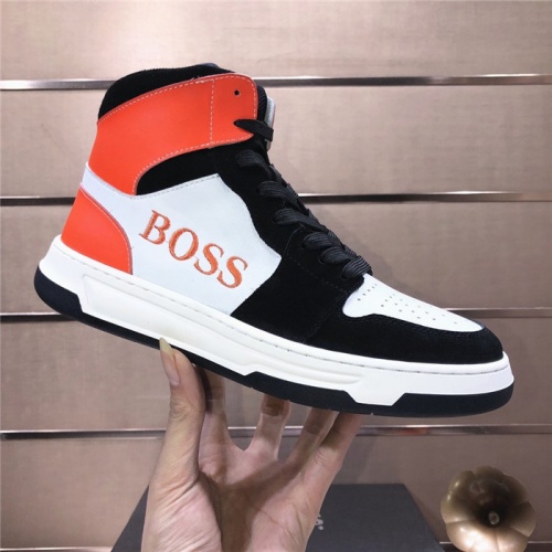 Replica Boss High Tops Shoes For Men #930766 $92.00 USD for Wholesale