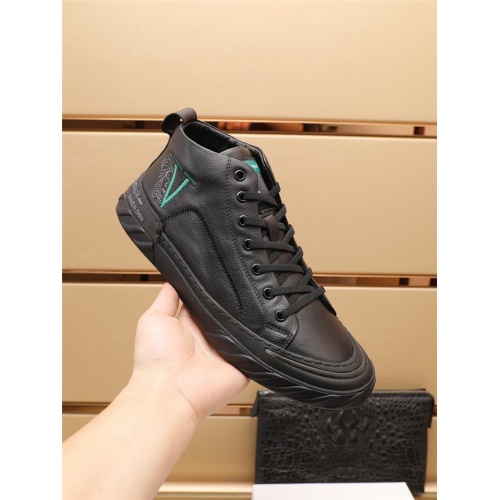 Replica Versace High Tops Shoes For Men #930777 $92.00 USD for Wholesale