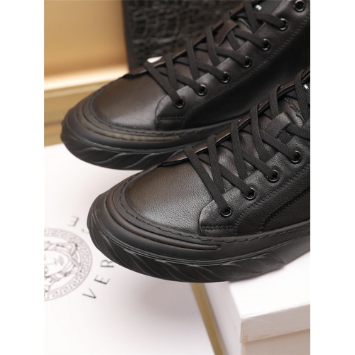 Replica Versace High Tops Shoes For Men #930777 $92.00 USD for Wholesale