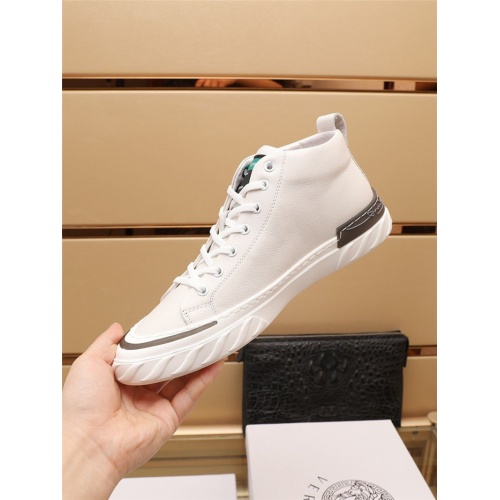 Replica Versace High Tops Shoes For Men #930778 $92.00 USD for Wholesale
