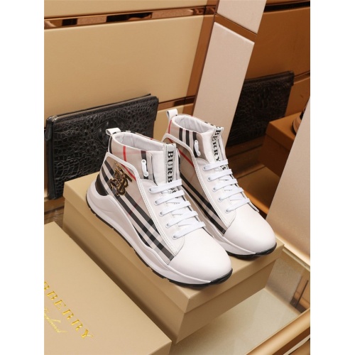 Burberry High Tops Shoes For Men #930820 $82.00 USD, Wholesale Replica Burberry High Tops Shoes