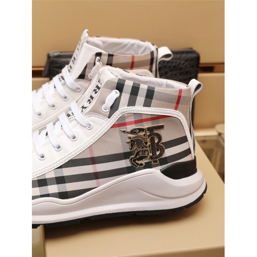 Replica Burberry High Tops Shoes For Men #930820 $82.00 USD for Wholesale