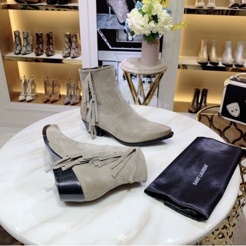 Replica Yves Saint Laurent Boots For Women #930942 $145.00 USD for Wholesale