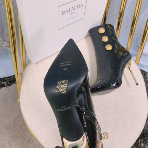 Replica Balmain Boots For Women #930943 $155.00 USD for Wholesale