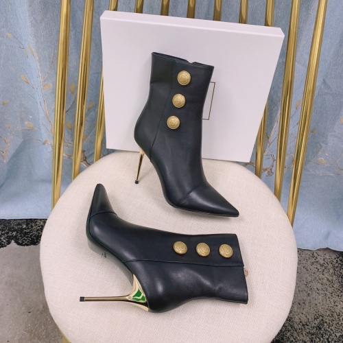 Replica Balmain Boots For Women #930945 $155.00 USD for Wholesale