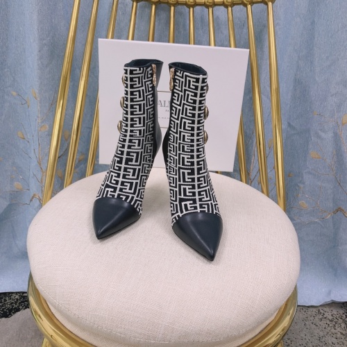 Replica Balmain Boots For Women #930949 $155.00 USD for Wholesale