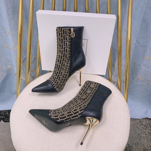 Replica Balmain Boots For Women #930950 $155.00 USD for Wholesale