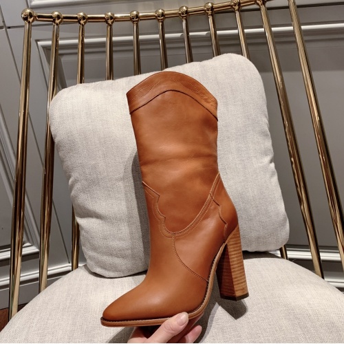 Replica Yves Saint Laurent Boots For Women #930955 $175.00 USD for Wholesale