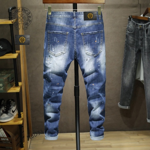 Replica Chrome Hearts Jeans For Men #931179 $48.00 USD for Wholesale