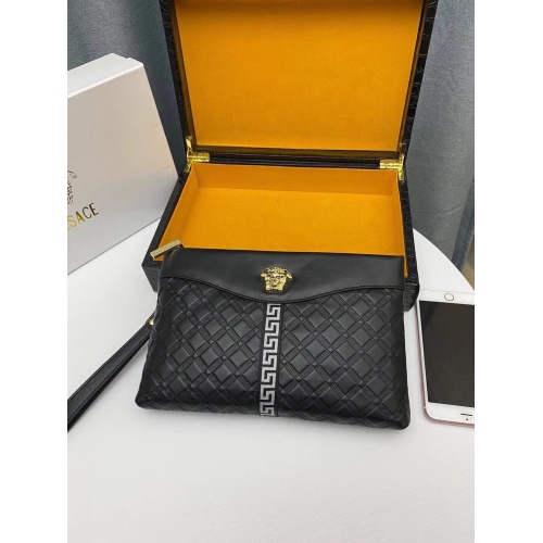 Replica Versace AAA Man Wallets #931206 $45.00 USD for Wholesale