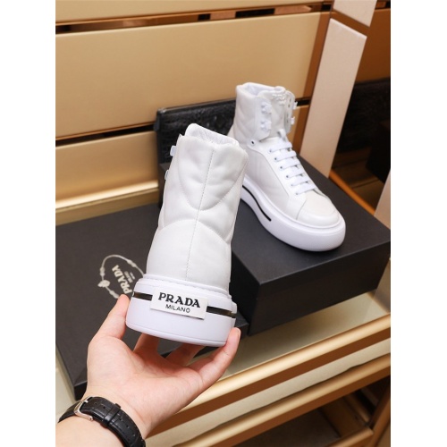 Replica Prada High Tops Shoes For Men #931238 $88.00 USD for Wholesale